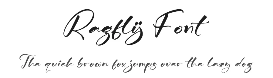 Ragflij Font by glorytype — Script Handwritten Font