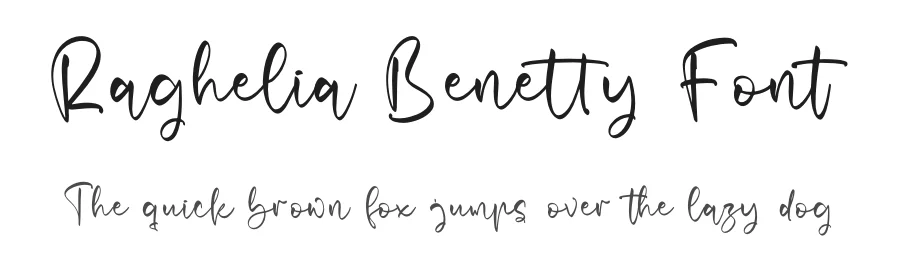 Raghelia Benetty Font by perspectype — Script Handwritten Font