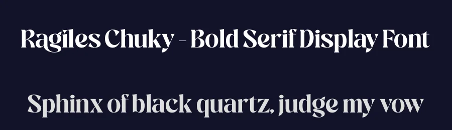 Ragiles Chuky – Bold Serif Display Font by timelesstype.co — Display Font — thumbnail 2
