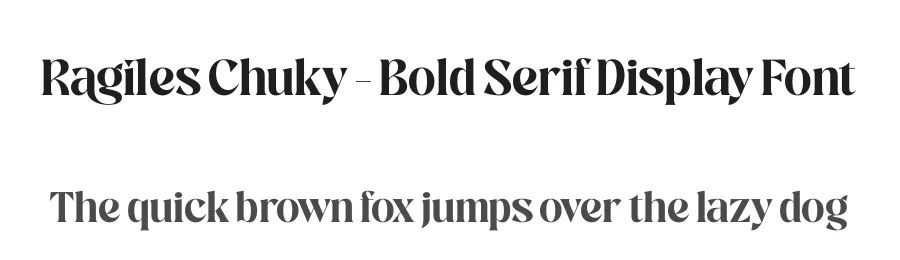 Ragiles Chuky – Bold Serif Display Font by timelesstype.co — Display Font