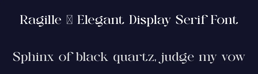 Ragille – Elegant Display Serif Font by SURATMI — Display Font — thumbnail 2