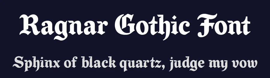 Ragnar Gothic Font by Eko Kurniawan — Blackletter Font — thumbnail 2