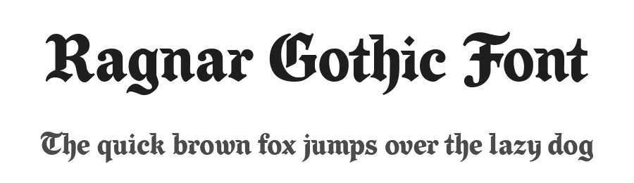 Ragnar Gothic Font by Eko Kurniawan — Blackletter Font