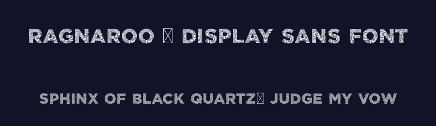 Ragnaroo – Display Sans Font by Fahmi Yanuar — Display Font — thumbnail 2