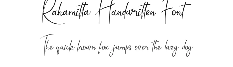 Rahamitta Handwritten Font by andikastudio — Script Handwritten Font