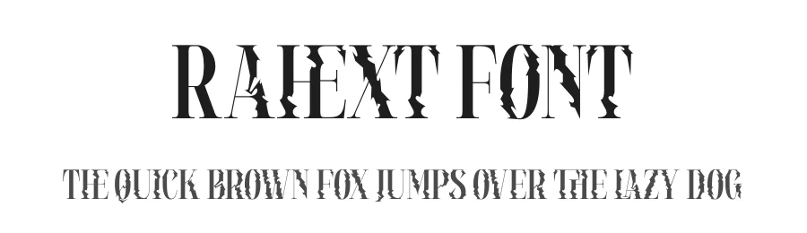 Rahext Font by Mooneseye Studio โ Display Font