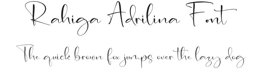 Rahiga Adrilina Font by letterfabric — Script Handwritten Font