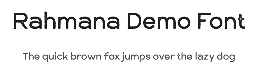 Rahmana Demo Font by Objectype Studio — Sans Serif Font