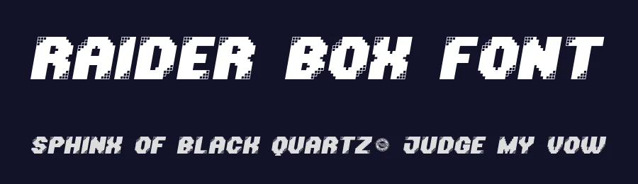 Raider Box Font by CalligraphyFonts.net — Display Font — thumbnail 2