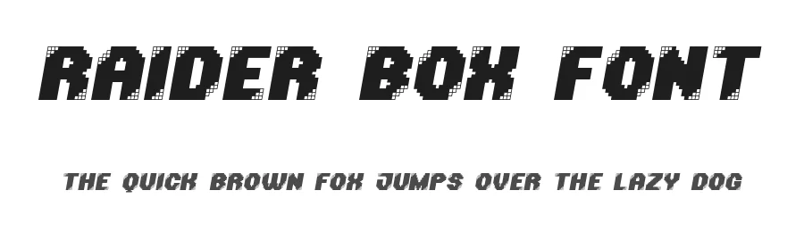 Raider Box Font by CalligraphyFonts.net — Display Font