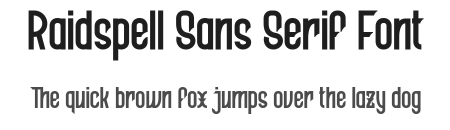 Raidspell Sans Serif Font by ilhamtaro — Sans Serif Font