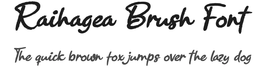 Raihagea Brush Font by andikastudio — Script Handwritten Font