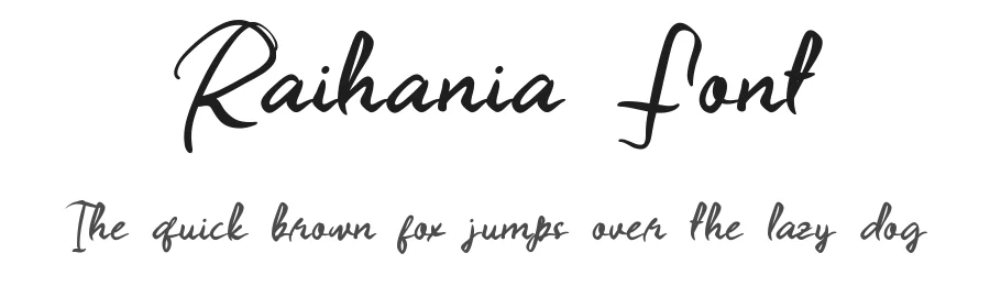 Raihania Font by edricstudio — Script Handwritten Font