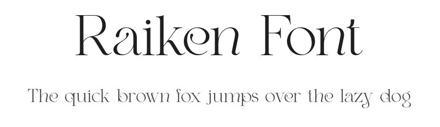 Raiken Font by ErmediaStudio — Serif Font