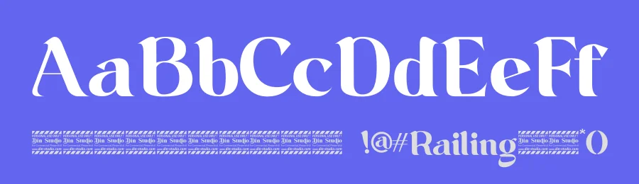 Railing Font by Din Studio — Display Font — thumbnail 3