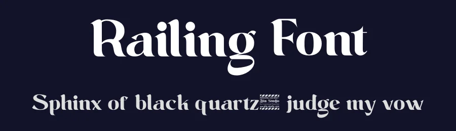 Railing Font by Din Studio — Display Font — thumbnail 2