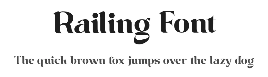 Railing Font by Din Studio — Display Font