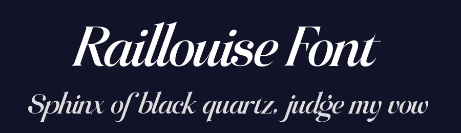 Raillouise Font by Heinzel Std. — Serif Font — thumbnail 2