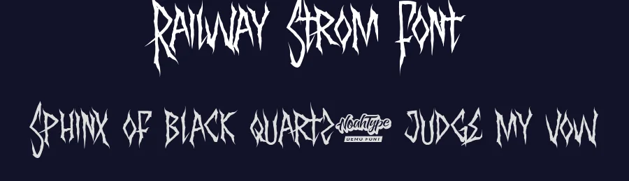 Railway Strom Font by noahtype — Blackletter Font — thumbnail 2