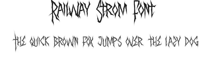 Railway Strom Font by noahtype — Blackletter Font