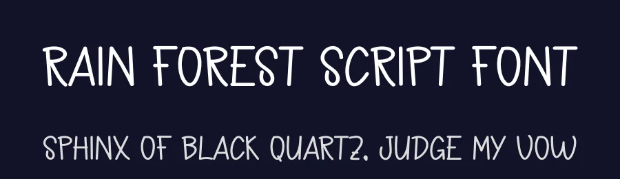 Rain Forest Script Font by freshtypeink — Display Font — thumbnail 2