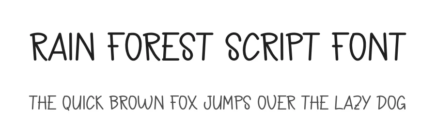 Rain Forest Script Font by freshtypeink — Display Font