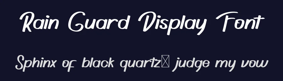 Rain Guard Display Font by RaisProject — Display Font — thumbnail 2