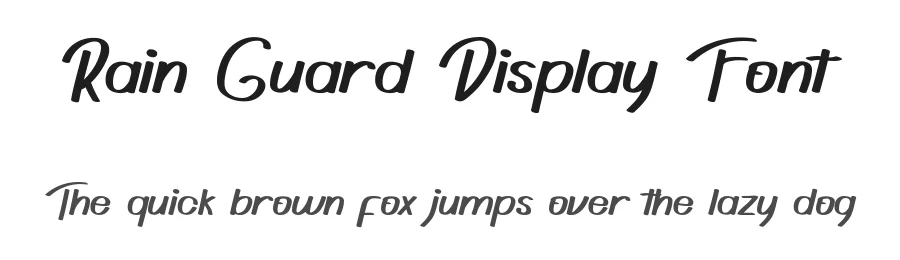 Rain Guard Display Font by RaisProject — Display Font