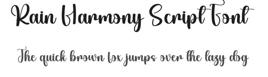 Rain Harmony Script Font by andikastudio — Script Handwritten Font