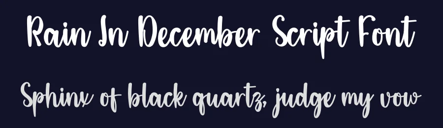 Rain In December Script Font by inermediaSTUDIO — Script Handwritten Font — thumbnail 2