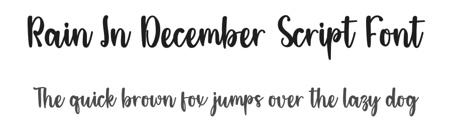 Rain In December Script Font by inermediaSTUDIO — Script Handwritten Font
