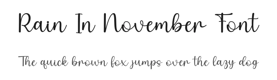 Rain In November Font by DN Creative — Script Handwritten Font