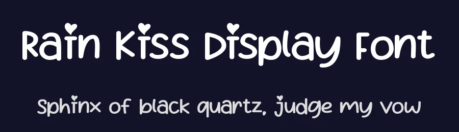 Rain Kiss Display Font by letterenastudios — Display Font — thumbnail 2