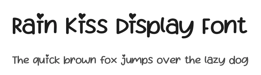 Rain Kiss Display Font by letterenastudios — Display Font