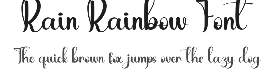 Rain Rainbow Font by andikastudio — Script Handwritten Font