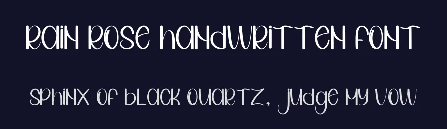 Rain Rose Handwritten Font by inermediaSTUDIO — Display Font — thumbnail 2