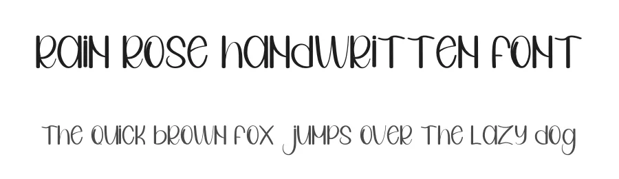 Rain Rose Handwritten Font by inermediaSTUDIO — Display Font