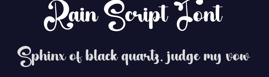 Rain Script Font by creativeletter — Script Handwritten Font — thumbnail 2