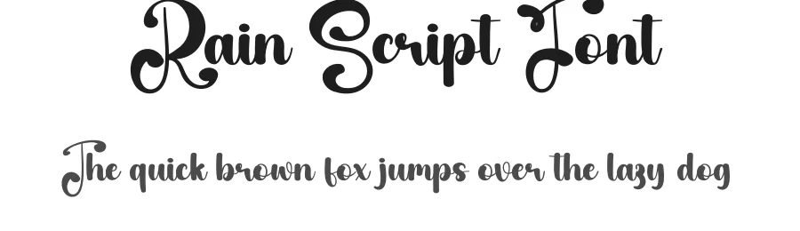 Rain Script Font by creativeletter — Script Handwritten Font