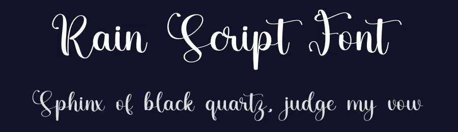 Rain Script Font by ade gilang — Script Handwritten Font — thumbnail 2