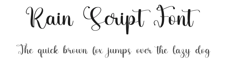 Rain Script Font by ade gilang — Script Handwritten Font