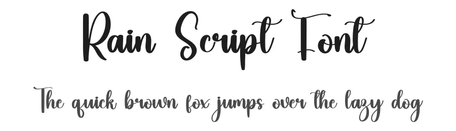 Rain Script Font by inermediaSTUDIO — Script Handwritten Font