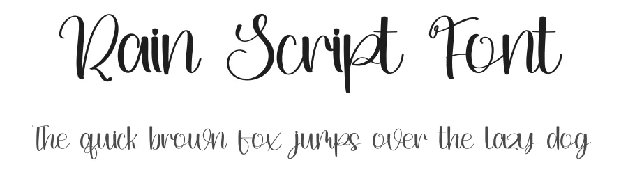 Rain Script Font by inermediaSTUDIO — Script Handwritten Font