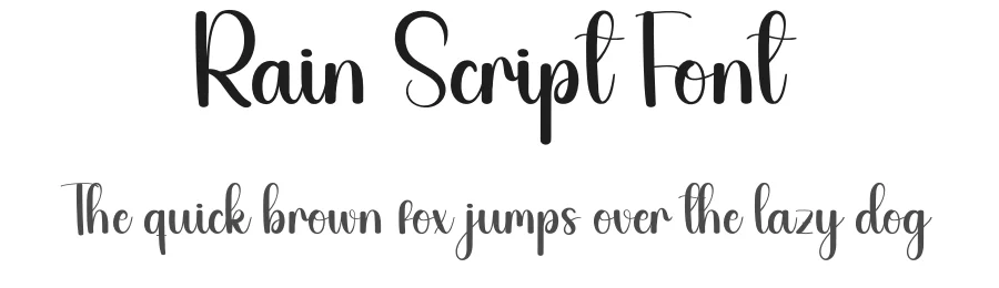 Rain Script Font by andikastudio — Script Handwritten Font