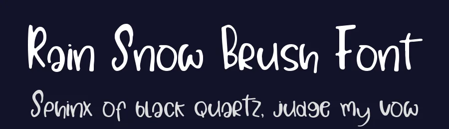 Rain Snow Brush Font by Genarastudio — Script Handwritten Font — thumbnail 2