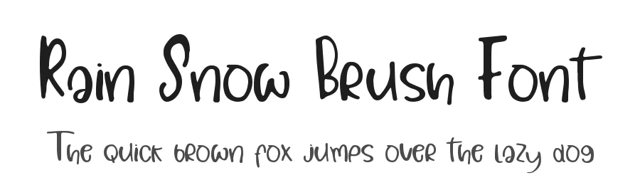 Rain Snow Brush Font by Genarastudio β Script Handwritten Font