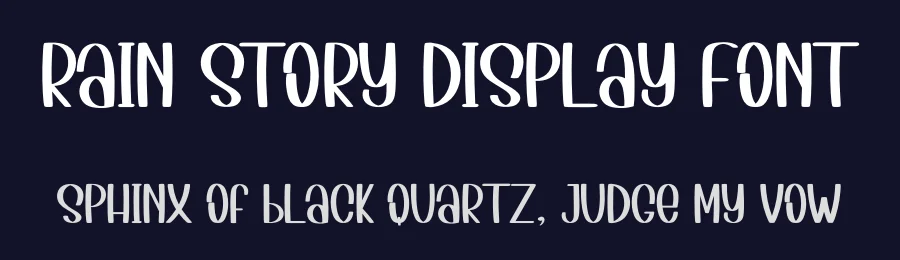Rain story Display Font by inermediaSTUDIO — Display Font — thumbnail 2