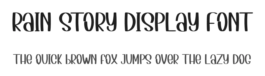 Rain story Display Font by inermediaSTUDIO — Display Font