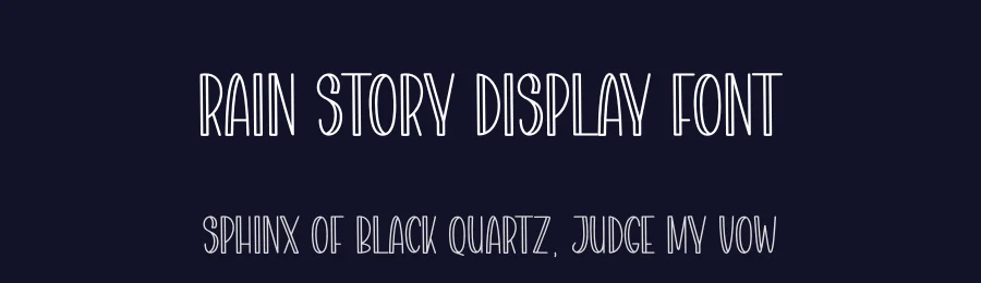 Rain Story Display Font by creativeletter — Display Font — thumbnail 2