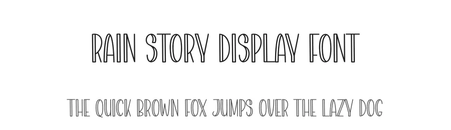 Rain Story Display Font by creativeletter — Display Font
